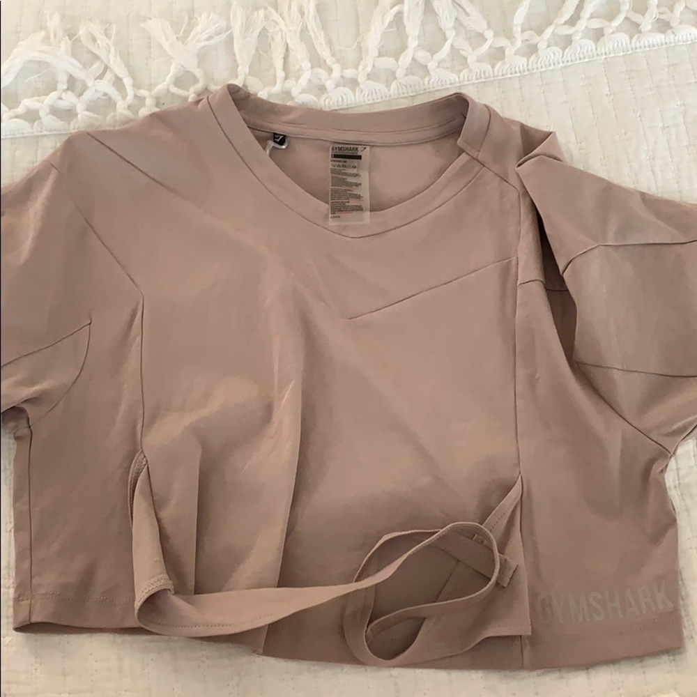 Gymshark Ori Crop Top in Taupe